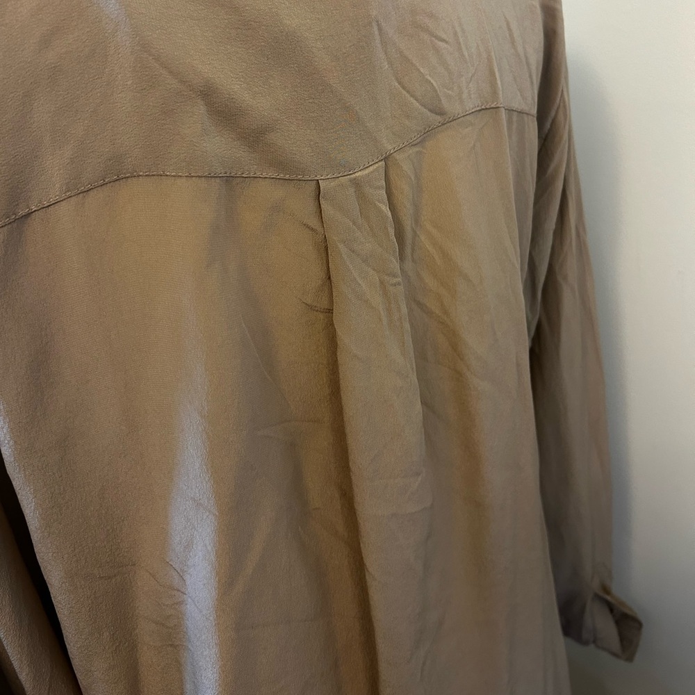 Talbots plus size 100 percent silk blouse